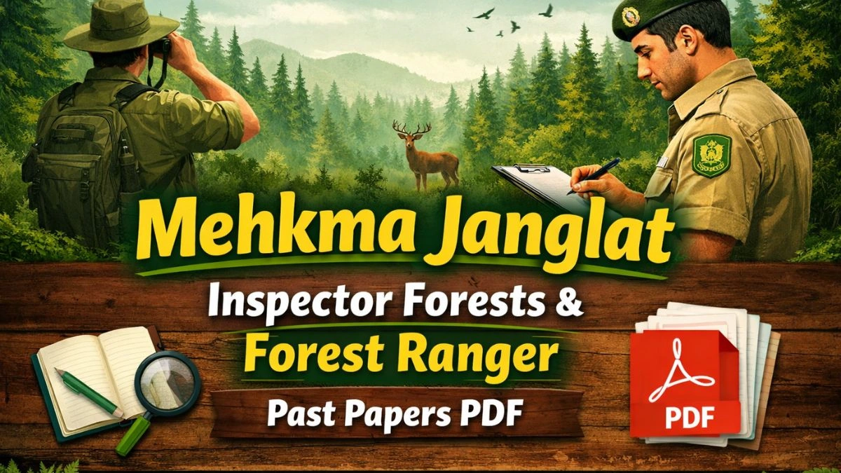 Mehkma Janglat Inspector Forests & Forest Ranger Past Papers PDF
