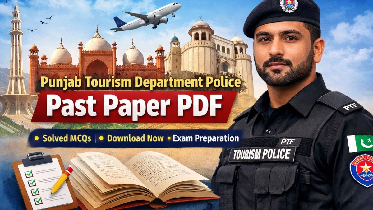 Punjab Tourism Department Police Past Paper PDF